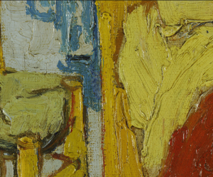 Grossissement de La chambre, 1888, Vincent Van Gogh, Huile sur toile, 72.0 x 90.0 cm, conservée au Van Gogh Museum. Disponible en ligne: http://www.googleartproject.com/fr/collection/van-gogh-museum/artwork/the-bedroom-vincent-van-gogh/330267/