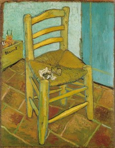Vincent's chair with his pipe, Huile sur toile,  93.0 x 73.5 cm. Arles, 1888, Source: http://www.vggallery.com/painting/p_0498.htm, (Consultée le 14 avril 2013)